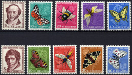 SCHWEIZ BUNDESPOST 602-06,618-22 **, 1954/5, Pro Juventute, 2 Prachtsätze, Mi. 27.- - Unused Stamps