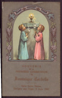 Image Pieuse En Papier Calque " Souvenir De 1ère Communion, 1962 " - Images Religieuses