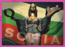 311406 / Bulgaria - Sofia - The Monument Of Saint Sofia - Patron Of City Sculpture , Flag Bulgaria PC Art Tomorro - Bulgarie
