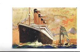 CPA  WHITE STAR LINE, OLYMPIC AND TITANIC  (voir Timbres) - Piroscafi