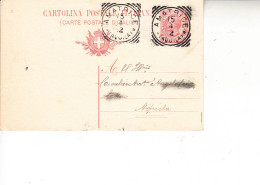 ITALIA 1912 - Intero Postale  Da  Amatrice Ad Aquila - Stamped Stationery