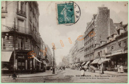 595 Bis. TOUT PARIS - RUE LECOURBE PRISE DE LA RUE CAMBRONNE (75) (ANIMÉE) - Other & Unclassified