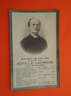 Priester - Pastoor Achille Lauwers Geboren Te Ingelmunster 1864 Overleden Te Brugge 1910   (2scans) - Religion &  Esoterik