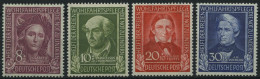 BUNDESREPUBLIK 117-20 **, 1949, Helfer Der Menschheit, Prachtsatz, Mi. 120.- - Unused Stamps