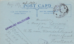 Amersfoort Soldat Prisonnier Belge Censure Militaire Cachet Léger C.F. Folkestone CP - Krijgsgevangenen