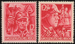 Dt. Reich 909/10 **, 1945, SA Und SS, Postfrisch, Pracht, Mi. 80.- - Autres & Non Classés