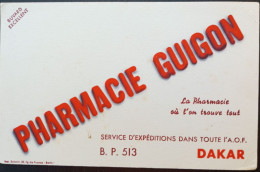 Buvard Dakar AOF Pharmacie Guigon - Droguerías