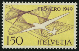 SCHWEIZ BUNDESPOST 518 **, 1949, 150 C. Pro Aero, Winziger Papierknitter Sonst Pracht, Mi. 45.- - Unused Stamps