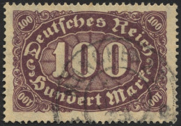 Dt. Reich 247II O, 1923, 100 M. Schwärzlichbraunpurpur Mit Plattenfehler C Und H Von Reich Verbunden, Pracht, Gepr. Infl - Used Stamps