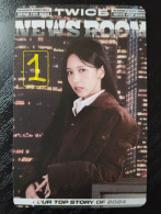 Photocard K POP Au Choix  TWICE 2024 Season's Grettings News Room Mina - Otros & Sin Clasificación