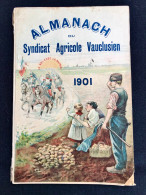 Rare Almanach Du Syndicat Agricole Vauclusien Vaucluse  1901 - Non Classés