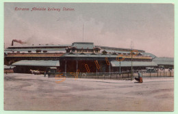 ENTRANCE ADELAIDE RAILWAY STATION (SOUTH AUSTRALIA) (COLORISÉE) - Adelaide