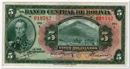 BOLIVIA,5 BOLIVIANOS,L.1928,P.120,XF - Bolivie