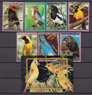 Birds Oiseaux Vögel Guinea Equatorial 1976 Mi 1007-1013 1014 MNH(**) #Fauna876 - Sonstige & Ohne Zuordnung