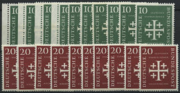 ENGROS 235/6 **, 1956, Kirchentag, 10 Sätze Fast Nur Pracht, Mi. 90.- - Abarten Und Kuriositäten