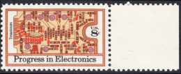 !a! USA Sc# 1501 MNH SINGLE W/ Right Margin (a2) - Electronics Progress - Unused Stamps