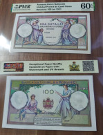 Copy Of The Romanian 100 Lei 1921  Banknote Project On Paper With Watermark And UV - Rumania