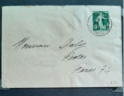 Enveloppe  5 Centimes Cachet CHATEAU THIERRY CENTRALISATEUR     23 JUIN 1915 - Oorlog 1914-18