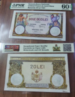 Copy Of The Romanian 20 Lei 1921  Banknote Project On Paper With Watermark And UV - Rumania