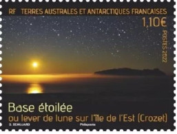 2022 1120 TAAF Starry Base Or Moonrise On The East Island MNH - Ongebruikt