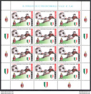 2004 Italia - Repubblica , Minifoglio Milan Campione  , Catalogo Sassone N° 15 - Complete Vellen
