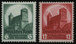 Dt. Reich 546/7 **, 1934, Reichsparteitag, Pracht, Mi. 85.- - Unused Stamps