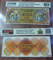 Copy Of The Romanian 1.000 Lei 1942  Banknote Project On Paper With Watermark And UV - Roumanie