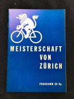 Programme De Course Courses Velo Meisterschaft Von Zurich Championnat Suisse 3 Mai 1959 - Sport Cyclisme - Programs