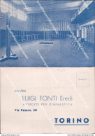 Cm679  Cartolina Doppia Pubblicitaria Torino Luigi Fonti Eredi - Andere & Zonder Classificatie