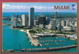 1 AK USA Florida * Blick Auf Miami And Bayside Market Place - Luftbildaufnahme * - Miami
