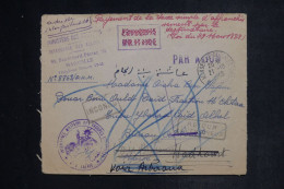 MAROC - Taxe De Aknoul Au Dos D'une Enveloppe De Marseille En Franchise Postale En 1948 Et Retour - L 152776 - Storia Postale
