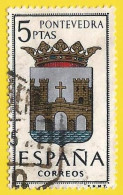 España. Spain. 1965. Edifil # 1632. Escudos. Pontevedra - Gebruikt