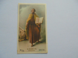 S Marcus Marc Evangelista Image Pieuse Religieuse Holly Card Religion Saint Santini Sint Sancta Sainte - Images Religieuses