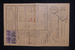 MAROC - Taxes De Rabat Sur Bordereau De Valeurs En 1930 - L 152777 - Briefe U. Dokumente