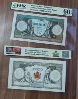 Copy Of The Romanian 10.000 Lei 1945  Banknote Project On Paper With Watermark And UV - Rumänien