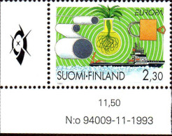 Finlande Poste N** Yv:1214/1215 Europa L'Europe & Les Découvertes Coin D.feuille Daté 11-1993 - Nuovi