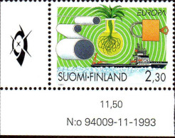 Finlande Poste N** Yv:1214/1215 Europa L'Europe & Les Découvertes Coin D.feuille Daté 11-1993 - Neufs