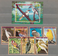 Birds Oiseaux Vögel Guinea Equatorial 1976 Mi 989-995 996 MNH(**) #Fauna877 - Sonstige & Ohne Zuordnung