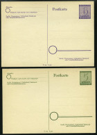 WEST-SACHSEN P 14-17 BRIEF, 1945, Ziffer, 4 Ungebrauchte Karten, Pracht, Mi. 41.- - Altri & Non Classificati