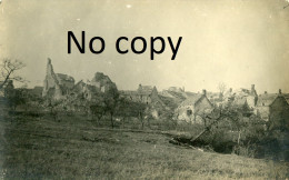 CARTE PHOTO ALLEMANDE - LES RUINES DU VILLAGE DE MARTIGNY PRES DE COURPIERRE - CHAMOUILLE AISNE GUERRE 1914 1918 - Guerre 1914-18