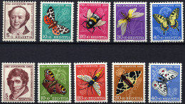 SCHWEIZ BUNDESPOST 602-06,618-22 **, 1954/5, Pro Juventute, 2 Prachtsätze, Mi. 27.- - Nuevos