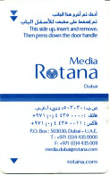 EMIRATI ARABI  KEY HOTEL    Media Rotana Dubai - Hotel Keycards