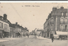 Carte Postale CPA Troyes (10) Rue Voltaire  Calèche Bières - Troyes