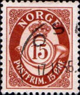 Norvège Poste Obl Yv: 437 Mi:480x Postfrim Chiffre Dans Cor De Poste (TB Cachet Rond) - Used Stamps