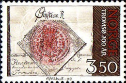 Norvège Poste N** Yv:1111 Mi:1154 Tromso 200år Sceau - Unused Stamps