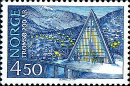 Norvège Poste N** Yv:1112 Mi:1155 Tromso 200år Cathédrale De L'Arctique - Ungebraucht