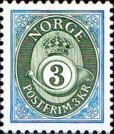 Norvège Poste N** Yv:1066 Mi:1109y Postfrim Chiffre Dans Cor De Poste - Unused Stamps