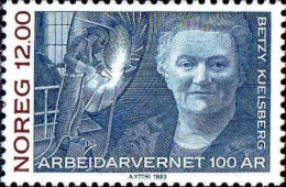 Norvège Poste N** Yv:1091 Mi:1134 Arbeidarvernet 100 år Betzy Kjelsberg - Unused Stamps