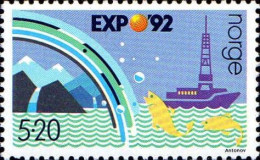 Norvège Poste N** Yv:1052 Mi:1095 Expo'92 Seville - Unused Stamps