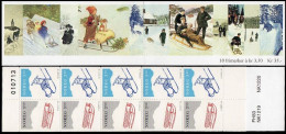 Norvège Carnet N** Yv:C1127 Mi:MH23 Noël Luges 10 Frimerker A Kr 3,50 - Postzegelboekjes